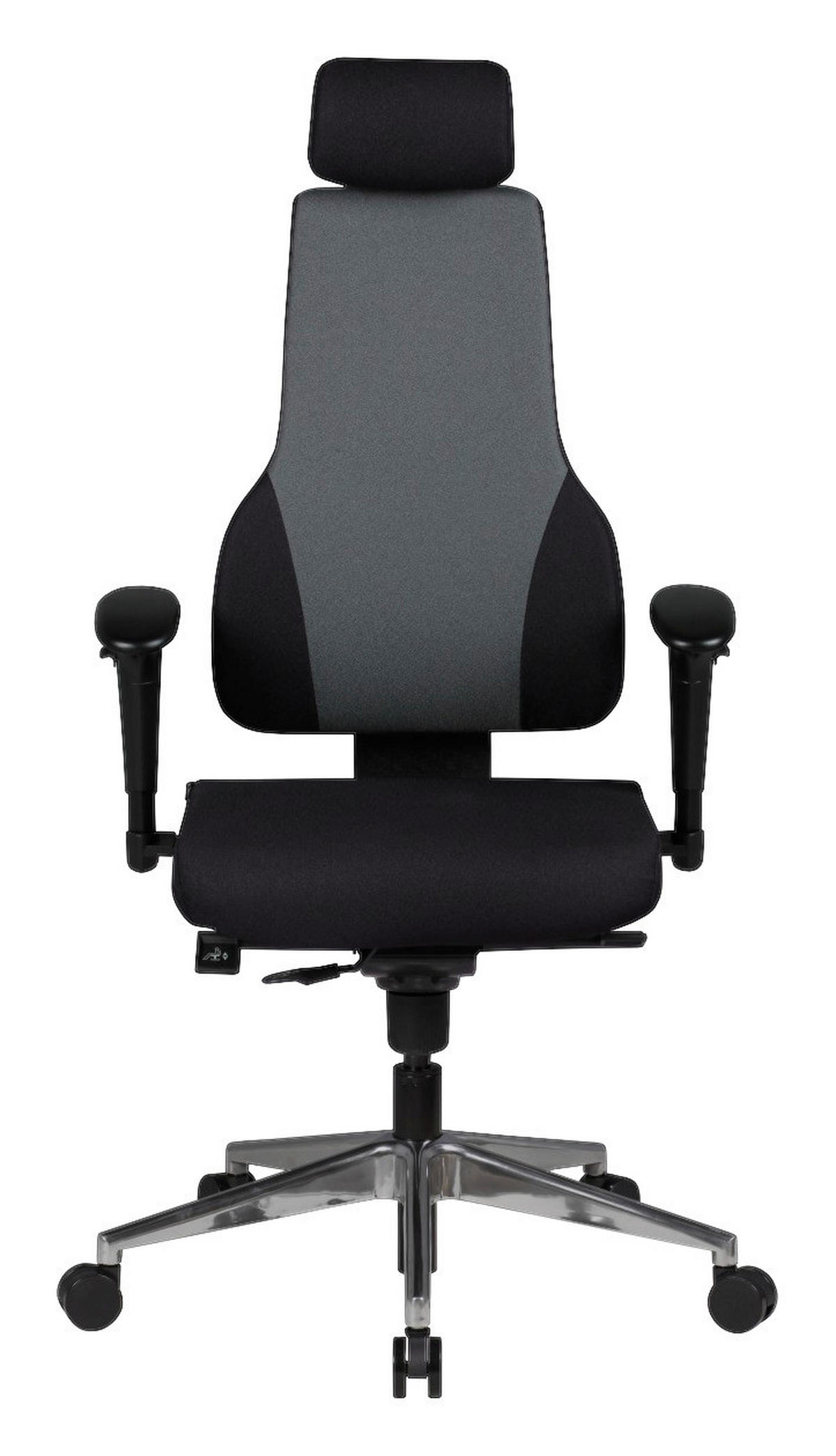 Drehstuhl schwarz Stoff Bürostuhl QENTIN - schwarz (63,00/149,00/63,00cm) - Amstyle