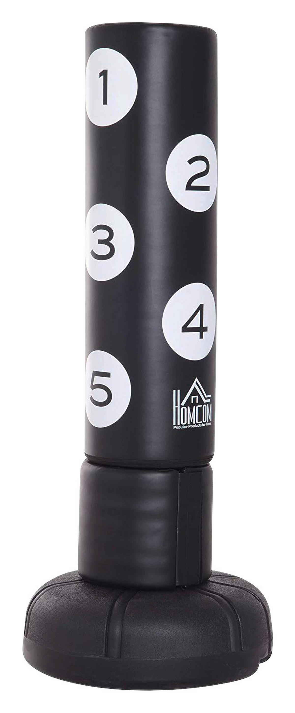 HOMCOM Standboxsack schwarz Kunststoff H/D: ca. 176x70 cm Standboxsack - schwarz (70,00/176,00cm) - HOMCOM