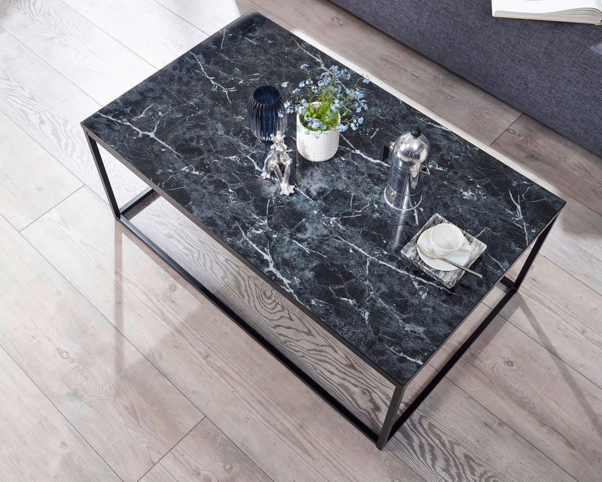 Couchtisch schwarz B/H/T: ca. 60x40x100 cm Couchtisch - schwarz (60,00/40,00/100,00cm) - Wohnling