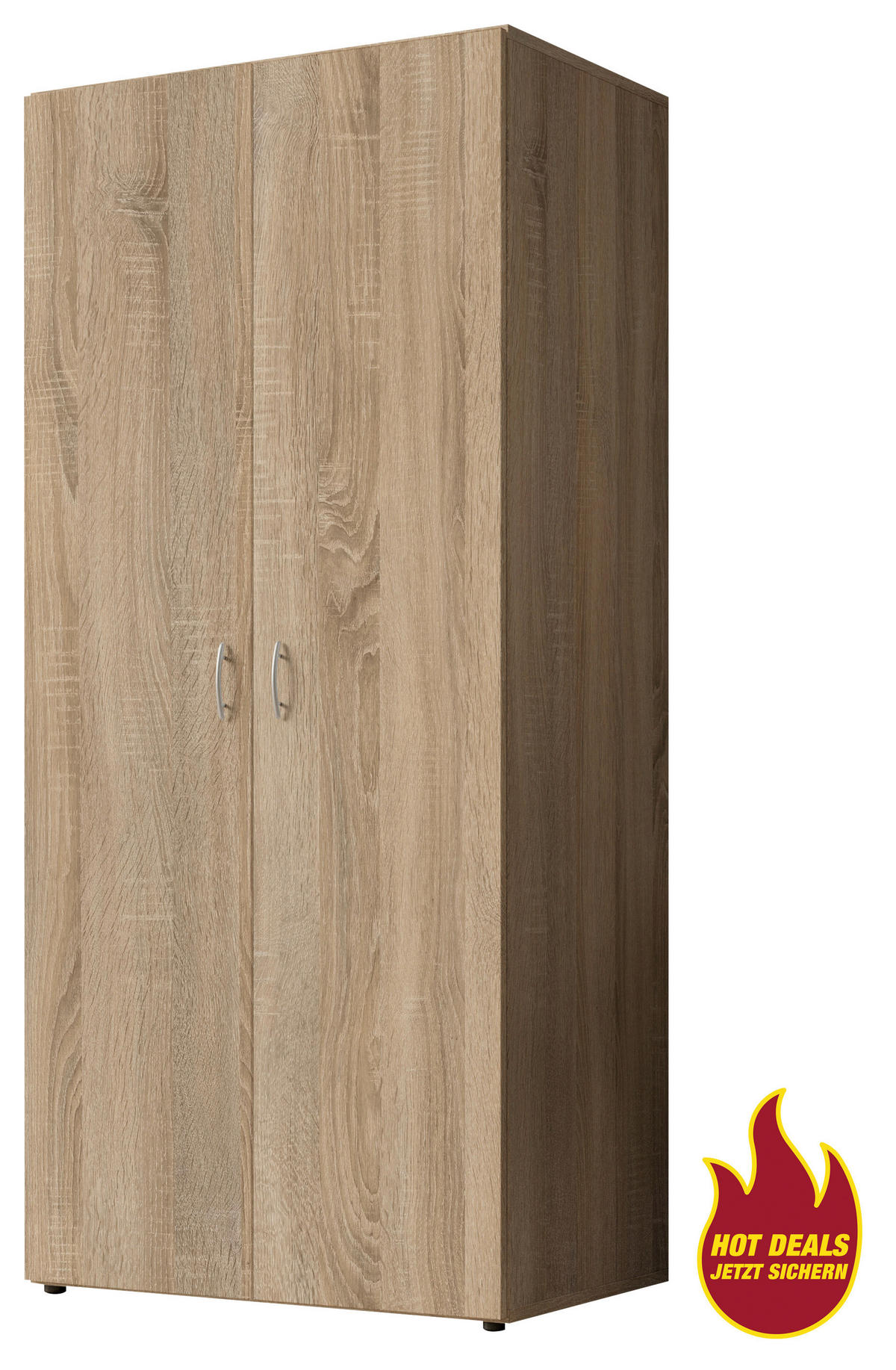 Kleiderschrank Joe Eiche Sonoma Nachbildung B/H/T: ca. 81x176x50,8 cm Joe - Eiche (81,00/176,00/50,80cm)