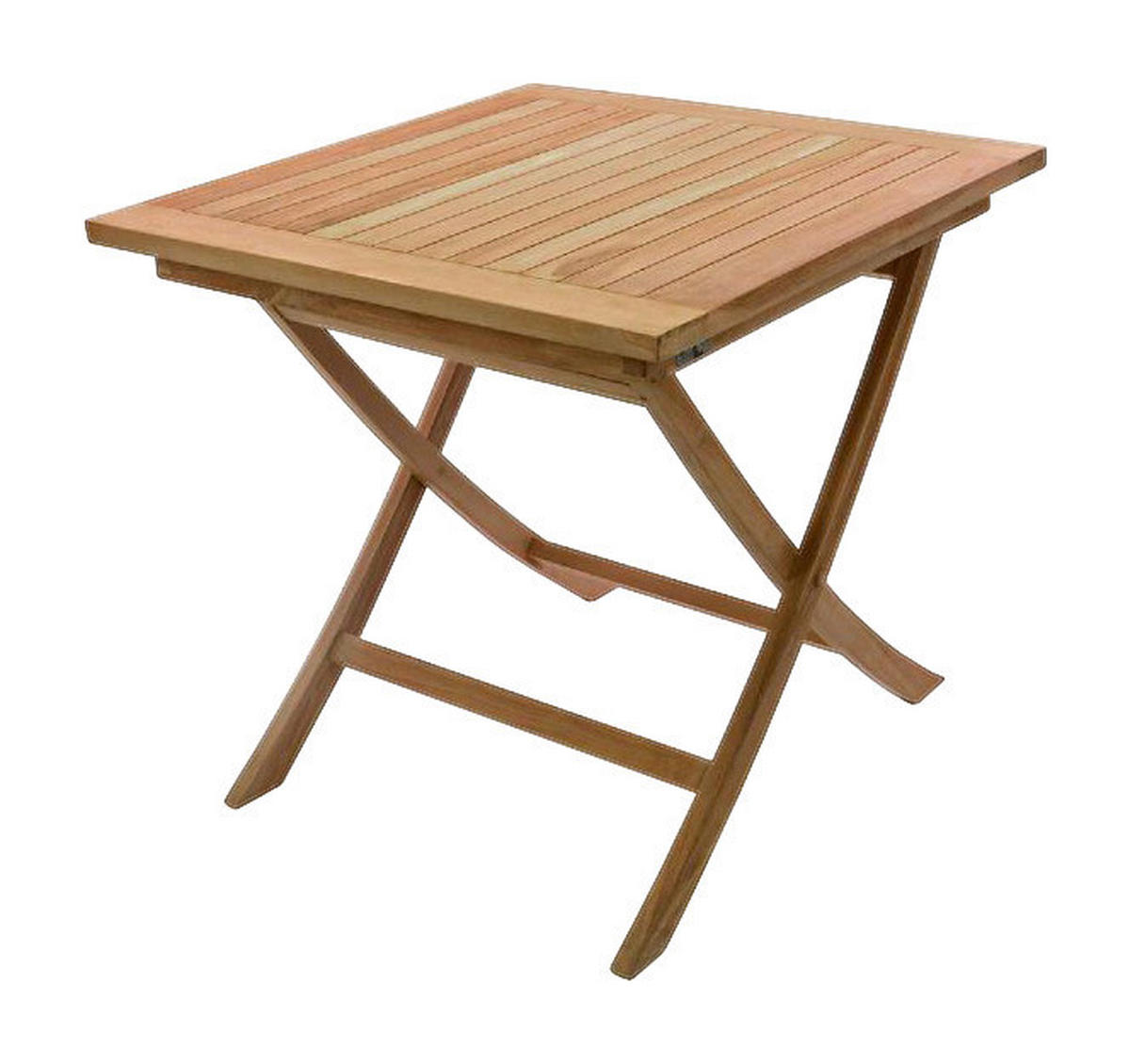 VCM Balkontisch braun Teakholz B/H/T: ca. 80x75x80 cm Balkontisch - braun (80,00/75,00/80,00cm) - VCM