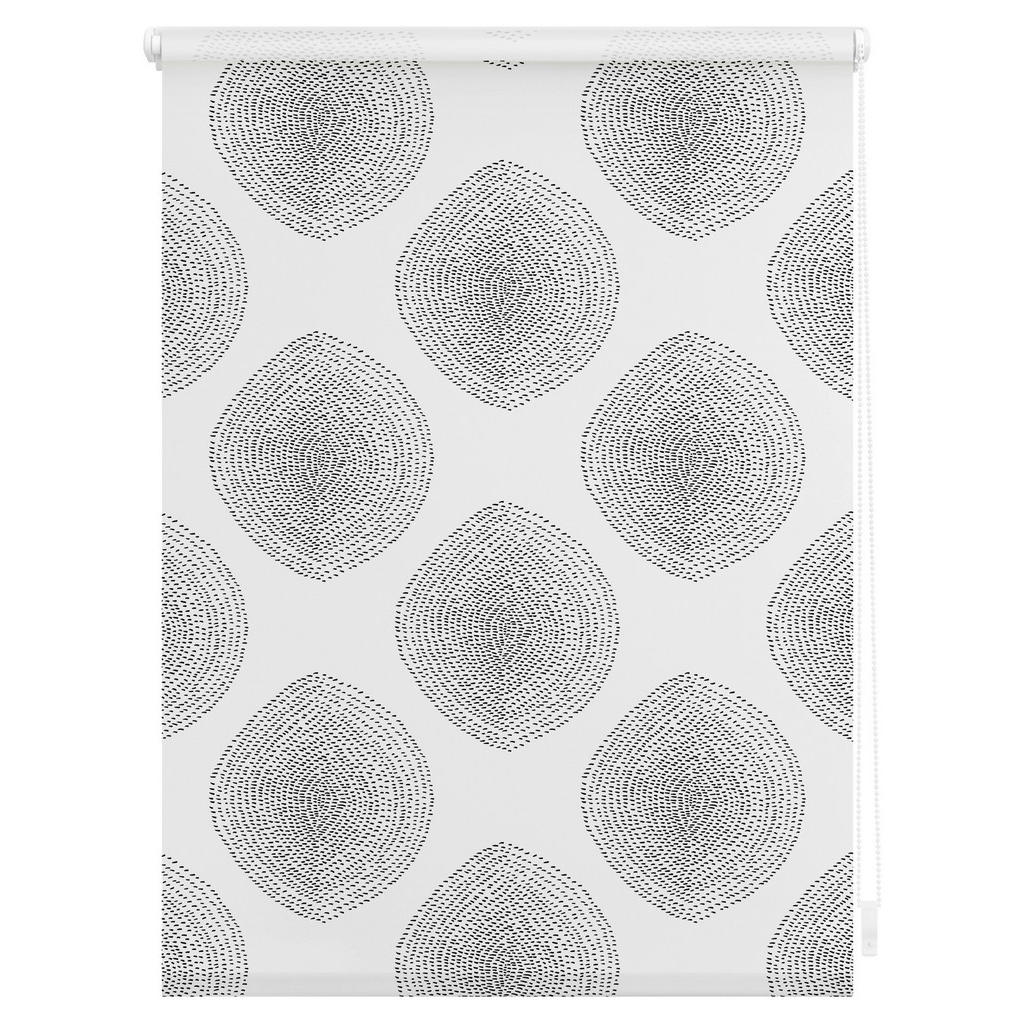 Thumbnail - LICHTBLICK Verdunkelungsrollo Stripy Boho Drop weiß B/L: ca. 60x150 cm