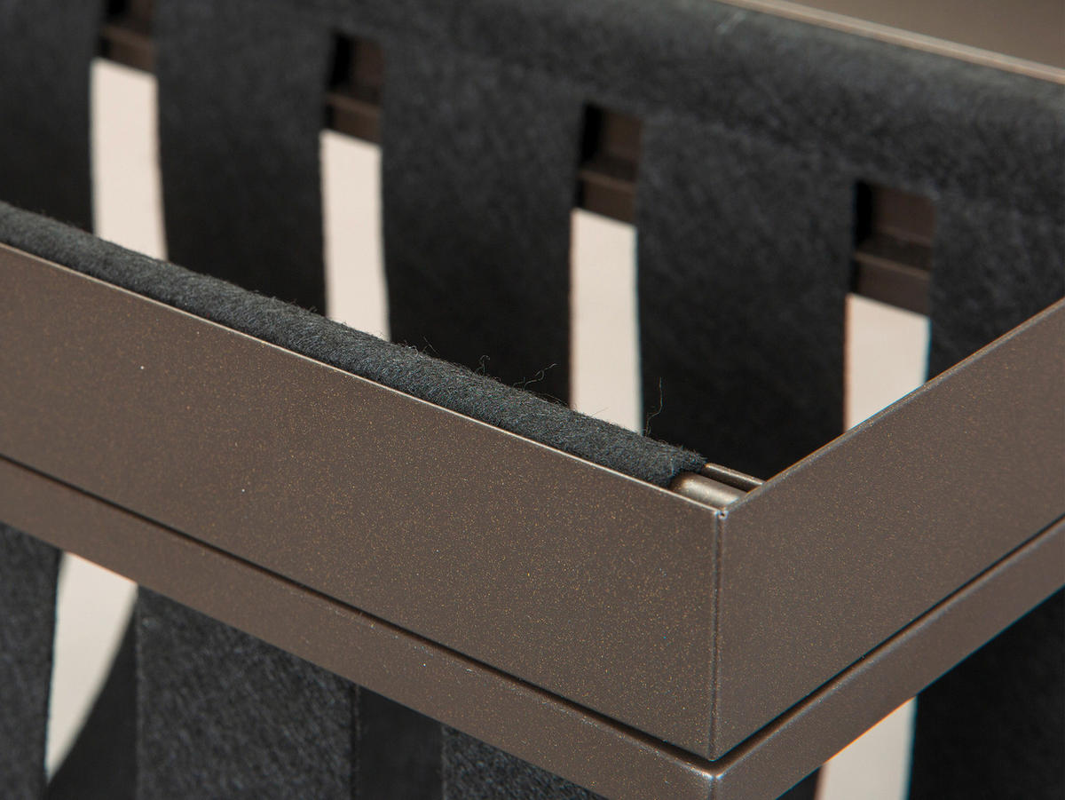 Zeitungsständer Club NY Metall B/H/T: ca. 35x40x35 cm Club NY - anthrazit (35,00/40,00/35,00cm) - Inter Link