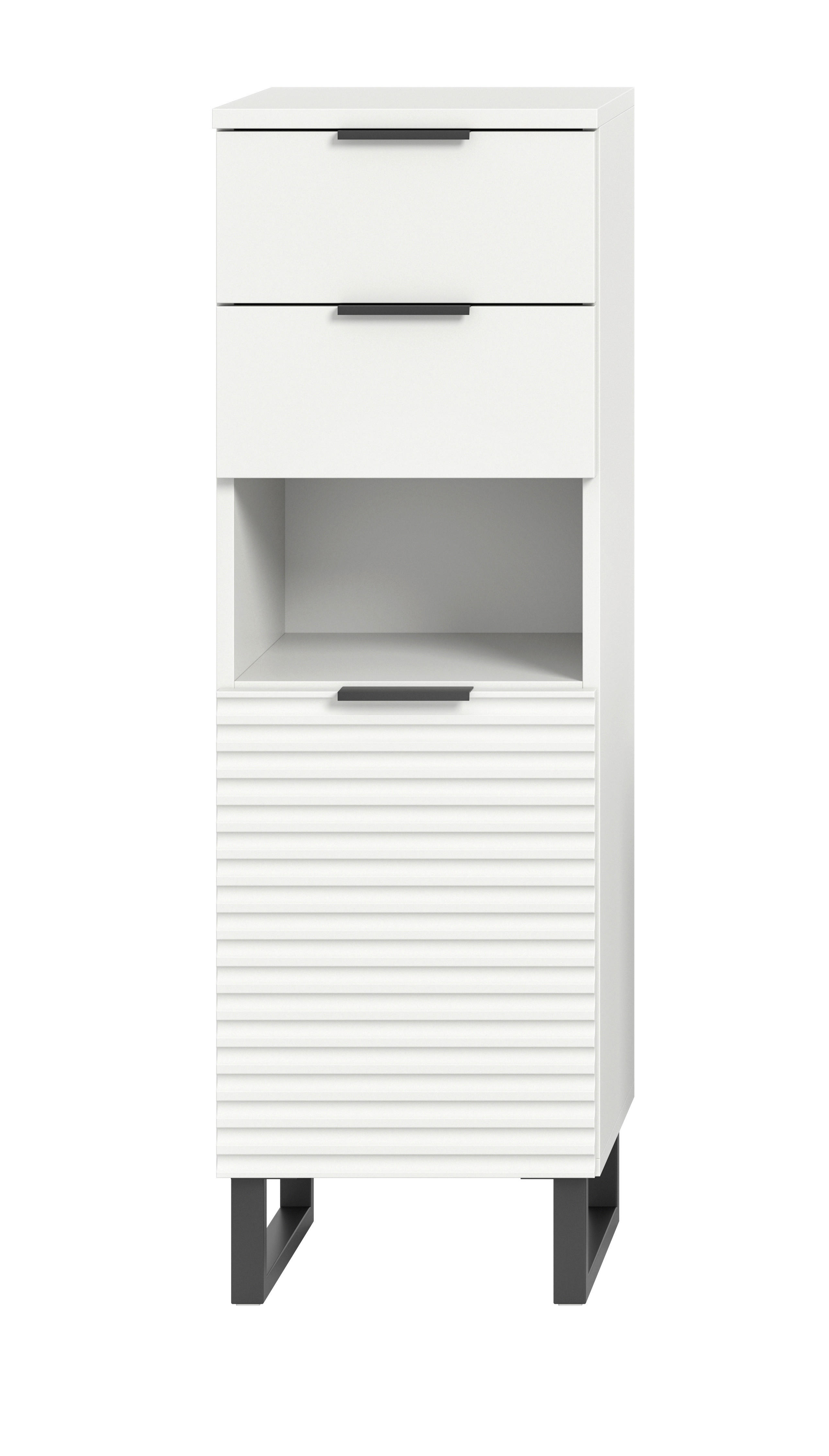 Schrank Riff weiß B/H/T: ca. 35x110x34 cm Riff - weiß (35,00/110,00/34,00cm) - xonox.home