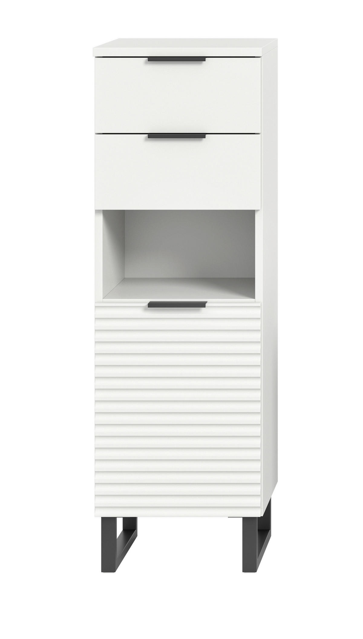 Schrank Riff weiß B/H/T: ca. 35x110x34 cm Riff - weiß (35,00/110,00/34,00cm) - xonox.home
