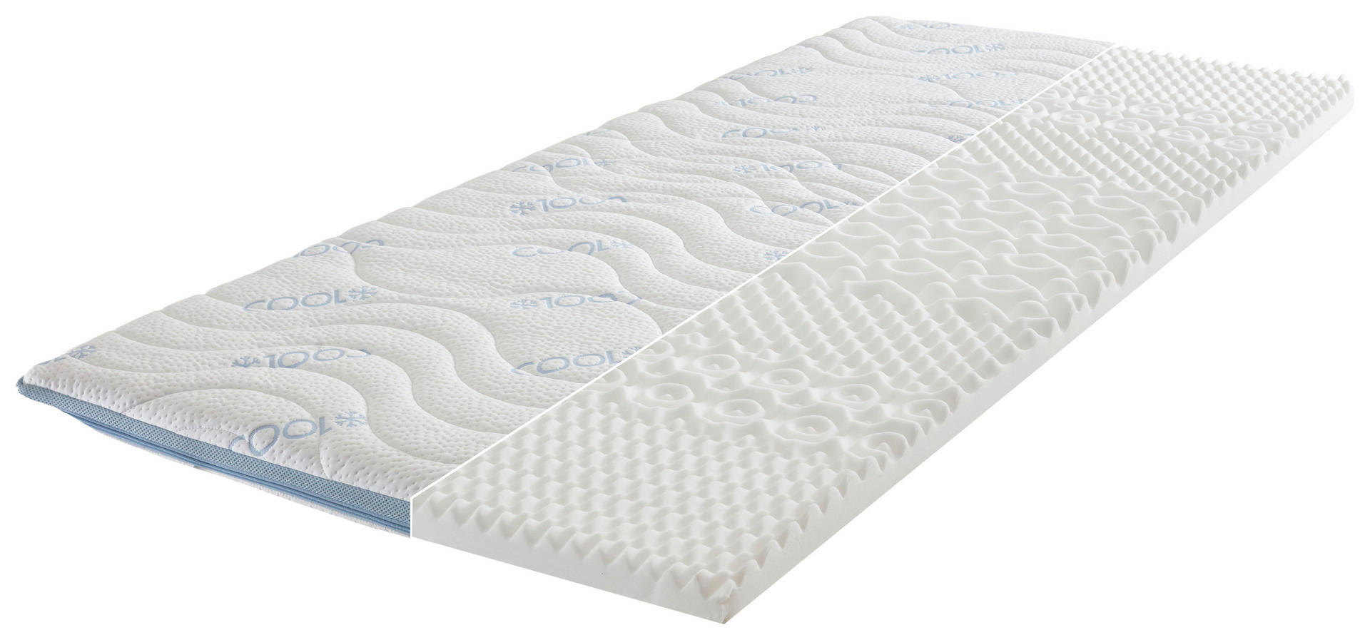 Topper Polar weiß Liegefläche B/L: ca. 100x200 cm Polar - weiß (100,00/200,00cm)