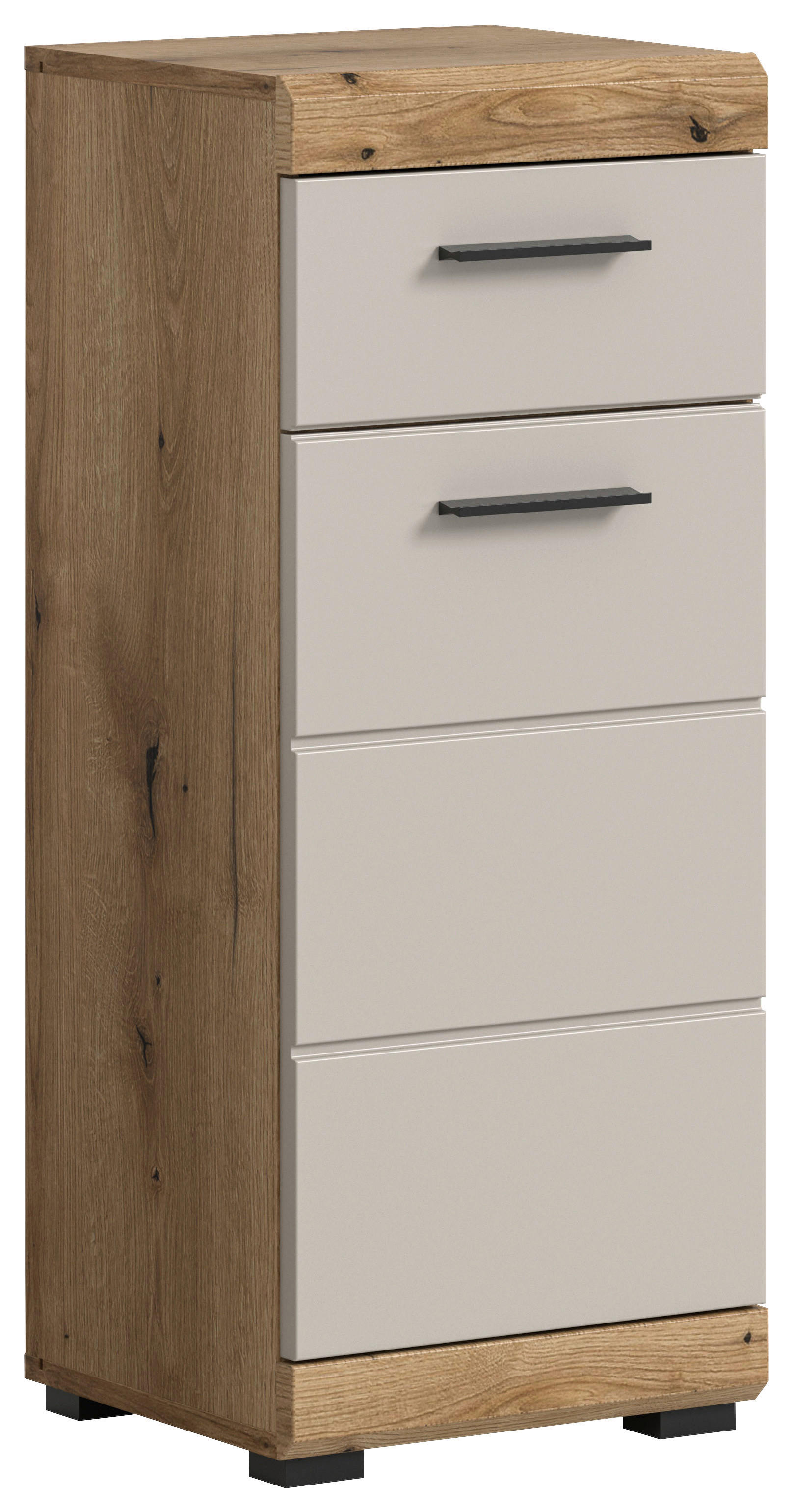 Badhochschrank Scout Evoke Oak Nachbildung Kaschmirgrau Nachbildung B/H/T: ca. 37x88x31 cm Scout - Kaschmirgrau (37,00/88,00/31,00cm) - xonox.home