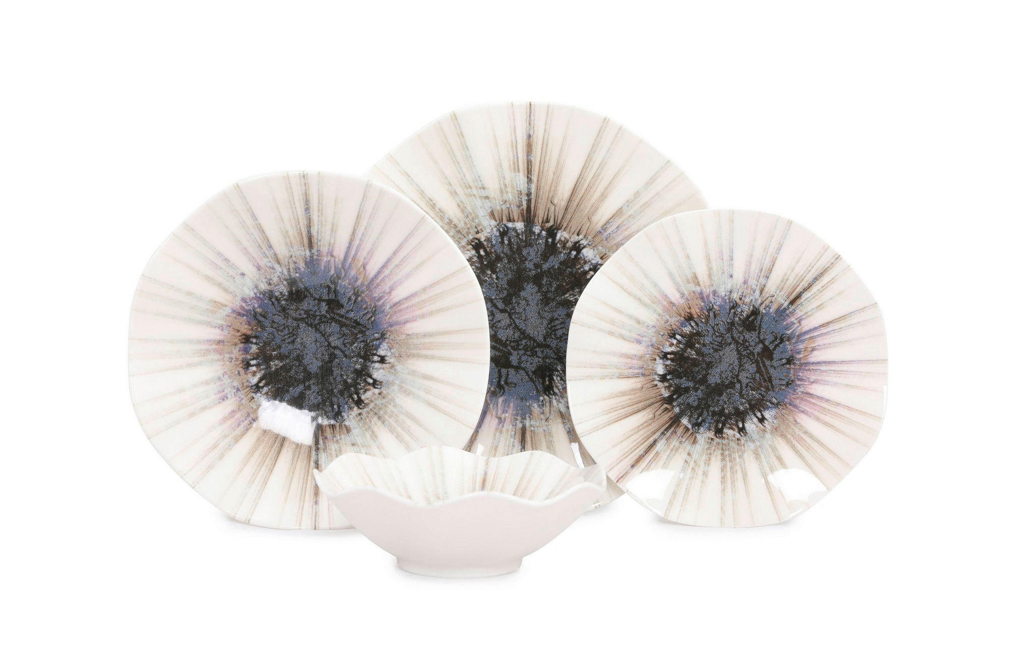 Hermia Concept Kombiservice mehrfarbig Porzellan 24 tlg. Kombiservice_24tlg. - mehrfarbig - Hermia Concept