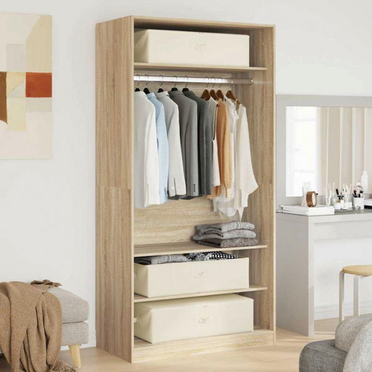 vidaXL Aufbewahrungsbox creme Aufbewahrungsbox - creme - vidaXL