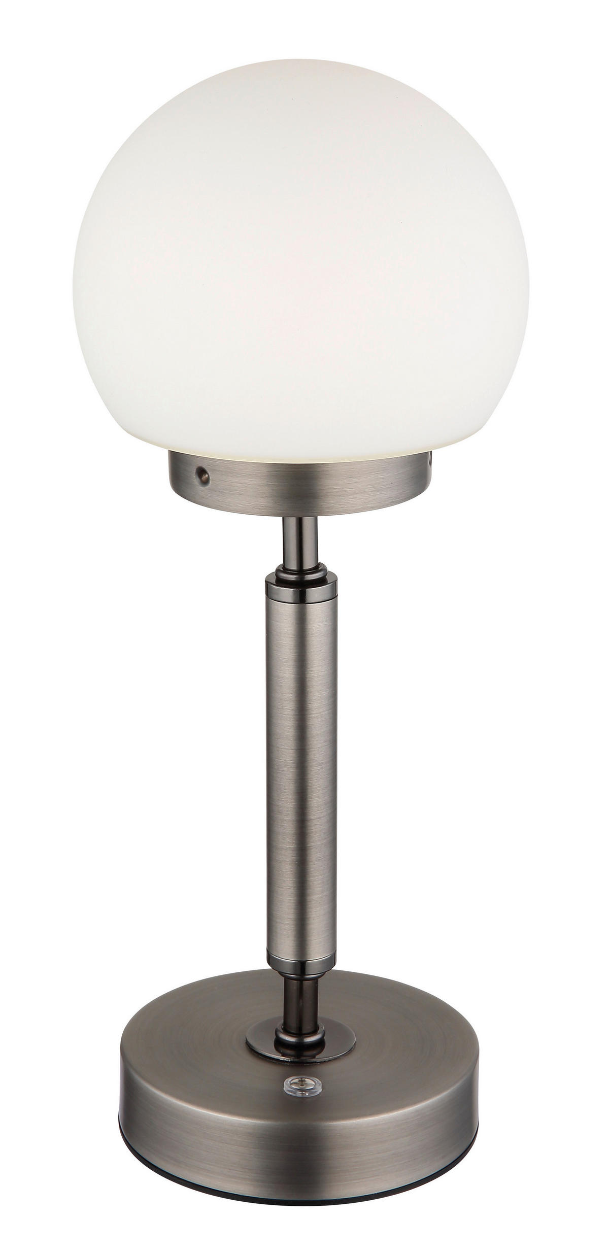 GLOBO LED-Tischleuchte Opal anthrazit Glas Metall Kunststoff H/D: ca. 28,5x11,5 cm 1 Brennstellen HAKU - Opal/anthrazit (11,50/28,50cm) - GLOBO
