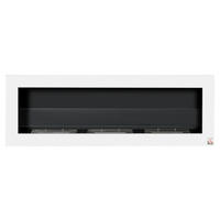 HOMCOM Ethanol-Kamin weiß Glas B/H/L: ca. 15x120x40 cm Ethanol-Kamin - weiß (40,00/15,00/120,00cm) - HOMCOM