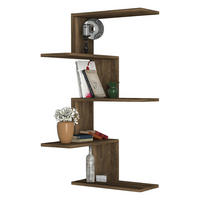 Wandregal Caniko walnuss Nachbildung B/H/T: ca. 51,5x109x22 cm Caniko - walnuss (51,50/109,00/22,00cm) - moebel17