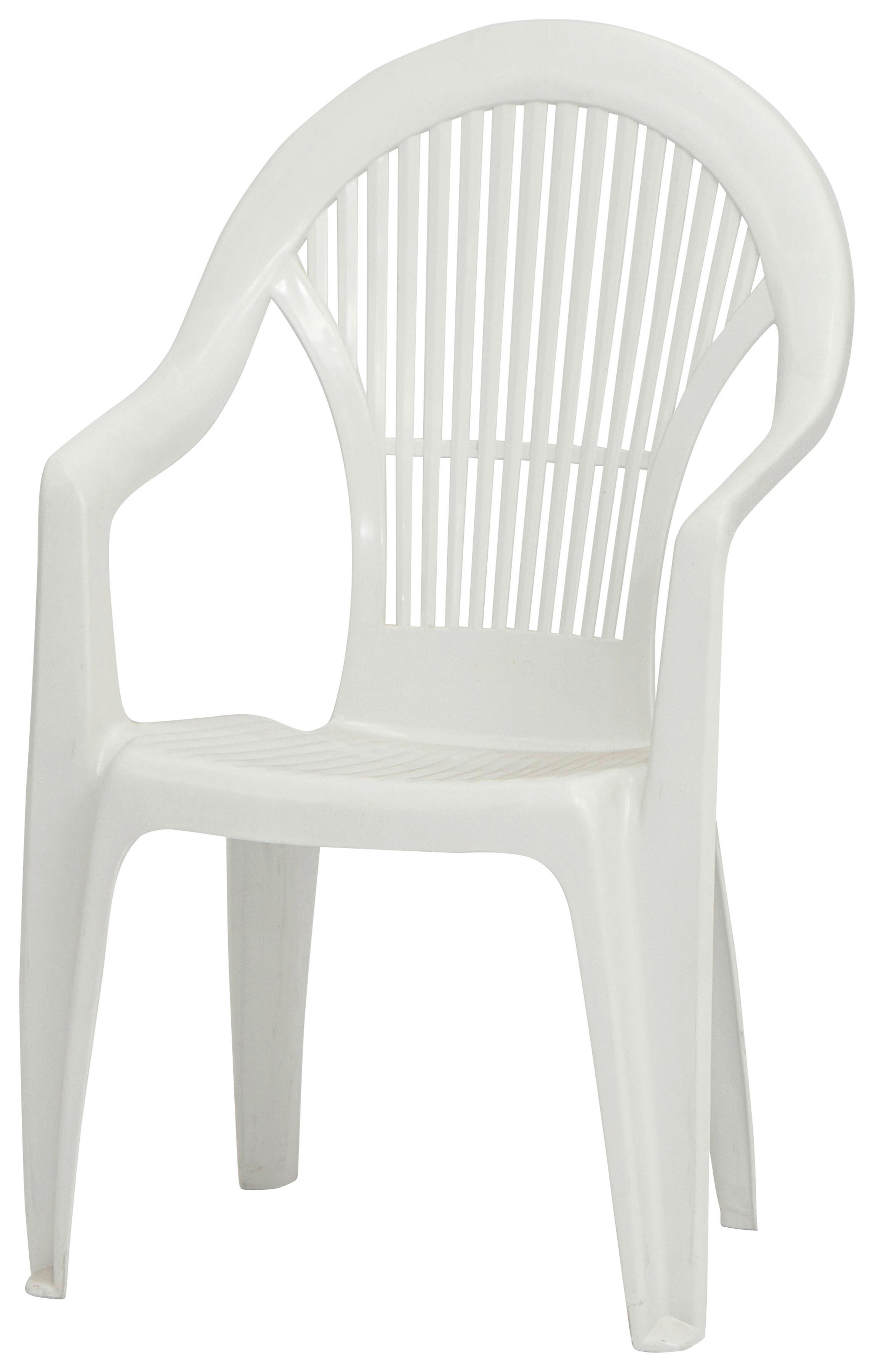 ProGarden Stapelsessel Vega weiß Kunststoff B/H/L: ca. 54x93x57 cm Vega - weiß (57,00/54,00/93,00cm) - ProGarden