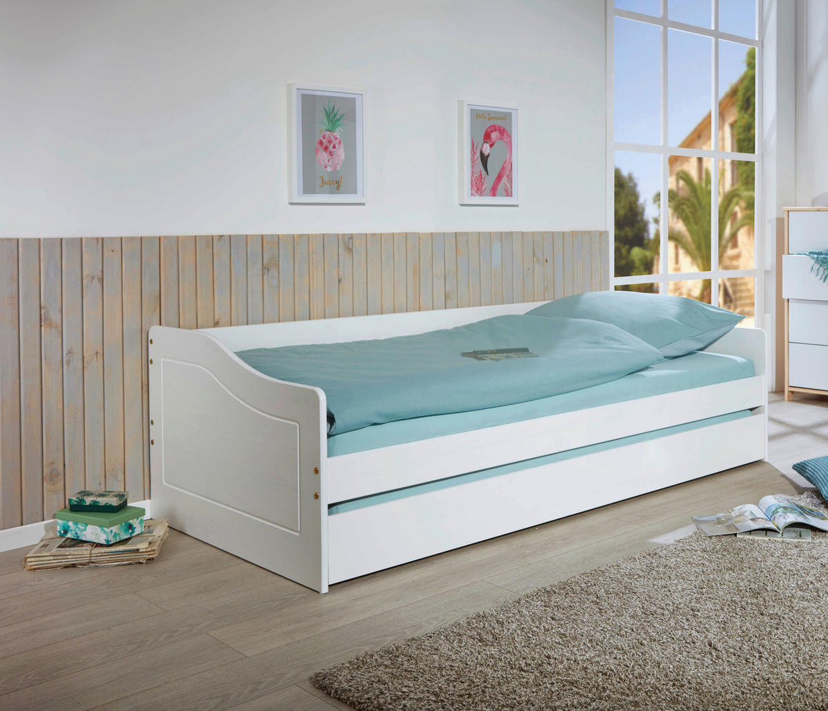 Funktionsbett Leonie Modell'23 weiß Leonie Modell'23 - weiß (207,00/96,50/62,00cm) - Inter Link