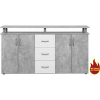 Megakommode Nevada Beton Optik B/H/T: ca. 155x84x35 cm Nevada - Beton (155,00/84,00/35,00cm)