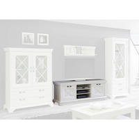 TV-Lowboard  weiß Pinie Nachbildung B/H/T: ca. 147x66x48 cm Kashmir_TV-Lowboard KSMT231-D43 - weiß (147,00/66,00/48,00cm)