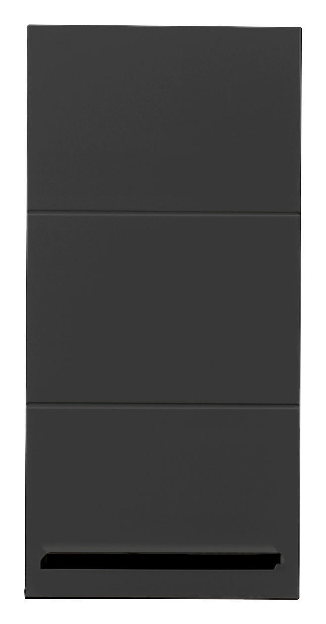 Hängeschrank Vista Oak Eiche Viking Nachbildung schwarz matt B/H/T: ca. 34x70x23 cm Vista - schwarz/Oak (34,00/70,00/23,00cm)