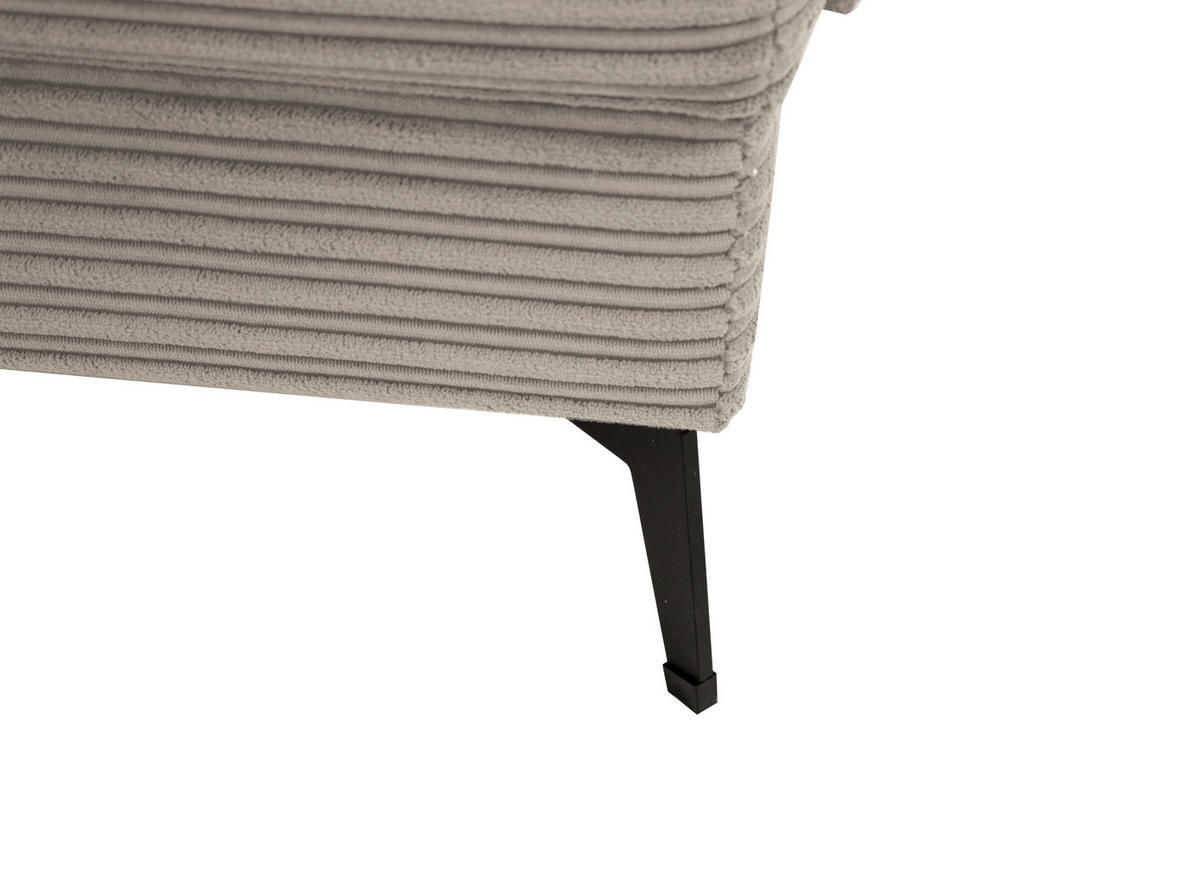 Wohnlandschaft Zero stone Microfaser B/H/T: ca. 362x86x195 cm Zero - schwarz/stone (362,00/86,00/195,00cm)