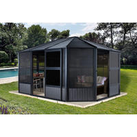 Sojag Kaltwintergarten Charleston anthrazit Aluminium B/H/T: ca. 472x281x367 cm Charleston - anthrazit (472,00/281,00/367,00cm) - Sojag