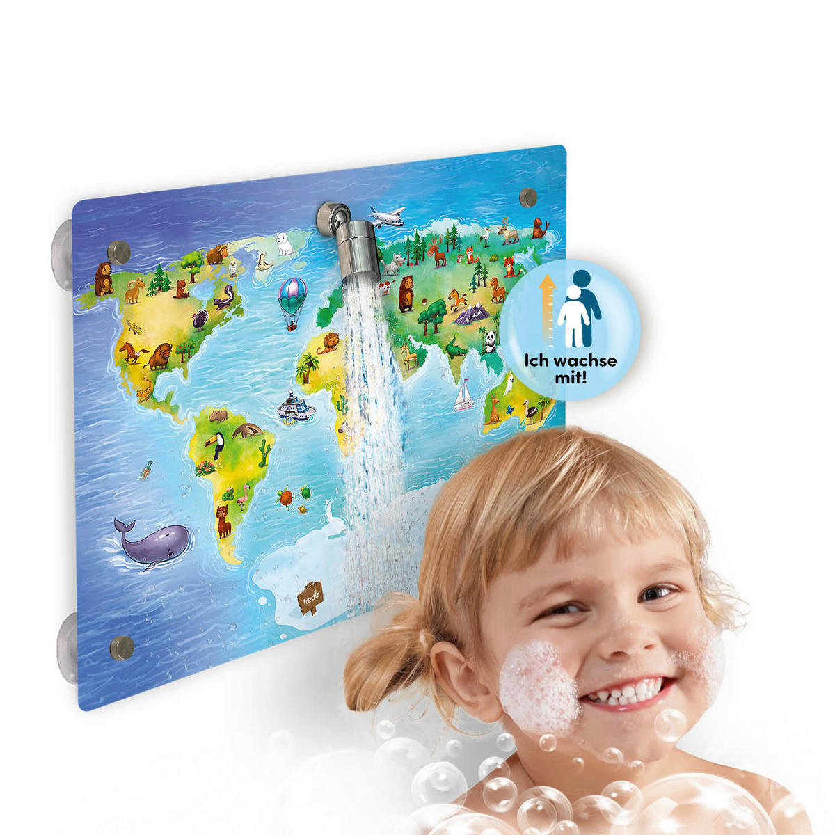 Kinderdusche weiß Kinderdusche_Wal_fredis - blau/weiß (30,00/10,00/40,00cm) - fredis