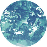 Komar Fototapete Avengers Blue Power D: ca. 125 cm Avengers Blue Power - (125,00cm) - Komar