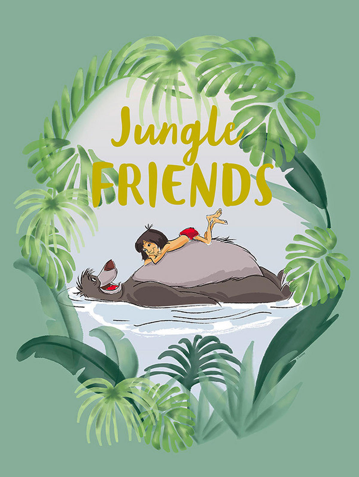 Komar Poster Jungle Book Friends Disney B/H: ca. 30x40 cm Jungle Book Friends - (30,00/40,00cm) - Komar