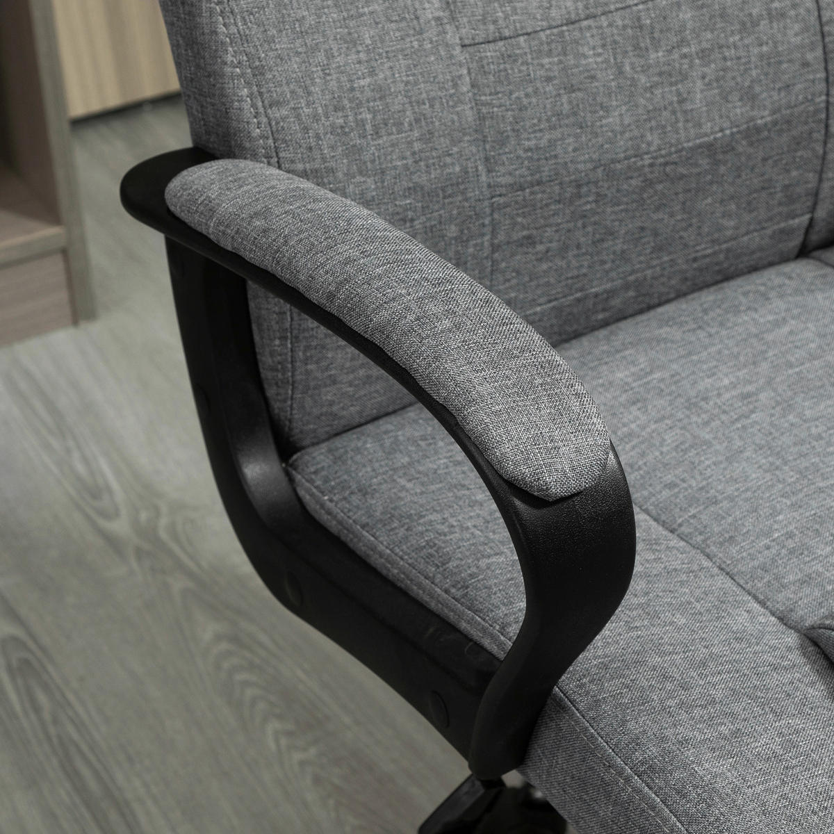 Drehstuhl 921-265CG grau 921-265CG - grau (62,00/119,00/76,00cm) - Vinsetto