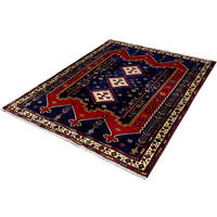 PersaTepp Teppich Afshar beige B/H/L: ca. 165x1x210 cm Afshar - blau/beige (210,00/165,00/1,00cm) - PersaTepp
