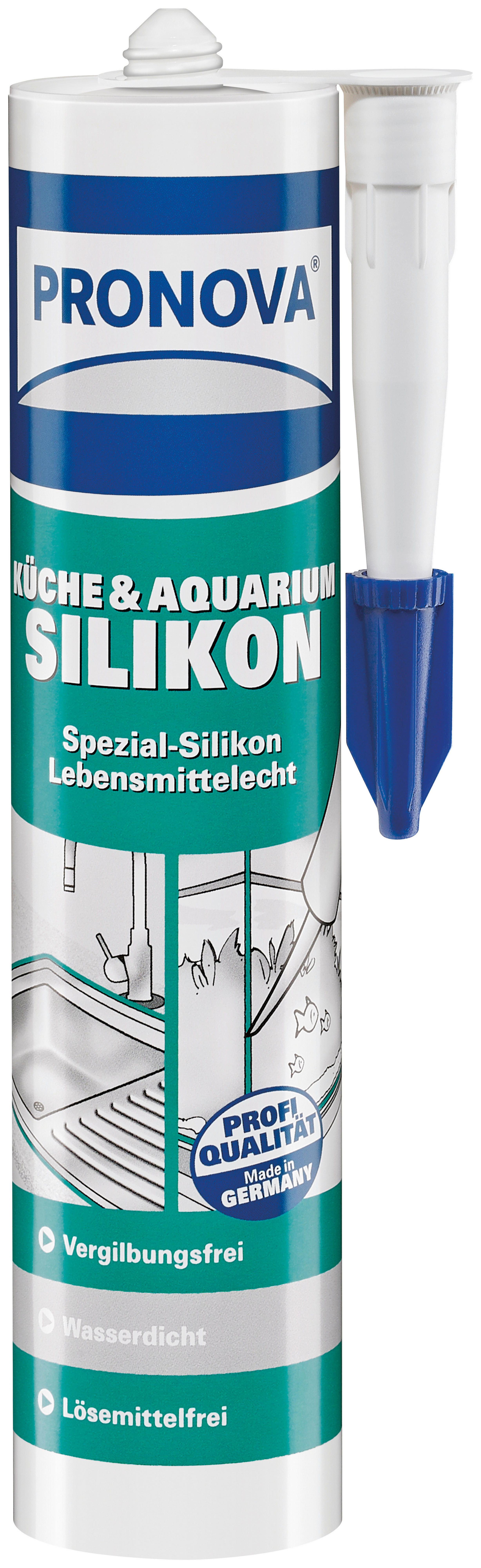 Pronova Küchen-und Aquarium-Silikon transparent ca. 0,3 l