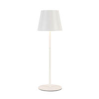Außenleuchte weiß H/D: ca. 36x12 cm Akku-Tischleuchte_Palermo weiß - weiß (12,00/36,00cm) - Nolo Lighting