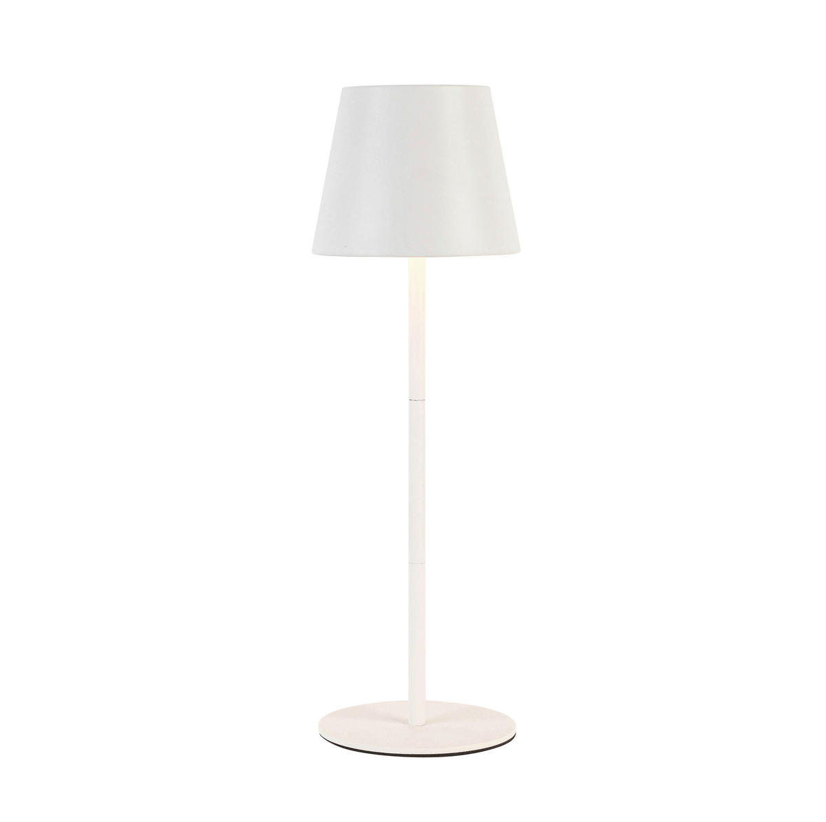 Außenleuchte weiß H/D: ca. 36x12 cm Akku-Tischleuchte_Palermo weiß - weiß (12,00/36,00cm) - Nolo Lighting