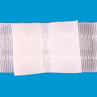 Faltenband Meterware Faltenband - weiß (2,50cm)