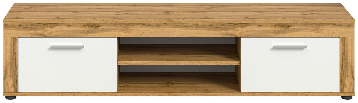 Lowboard Jam Eiche Wotan Nachbildung weiß B/H/T: ca. 160x37x40 cm Jam - Eiche/weiß (160,00/37,00/40,00cm) - xonox.home