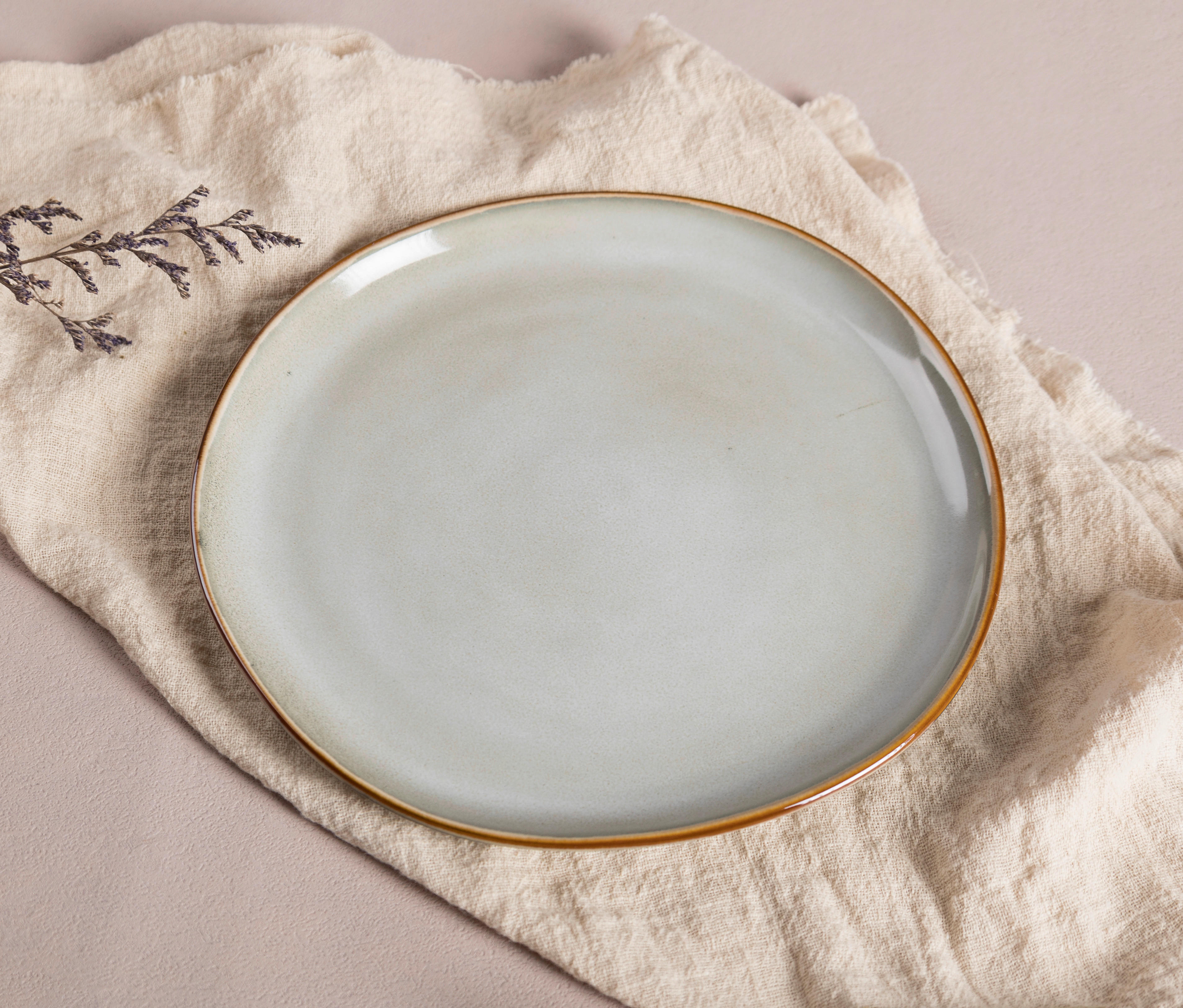 Dessertteller beige Steinzeug D: ca. 20,5 cm Dessertteller_Organic - beige (20,50cm)