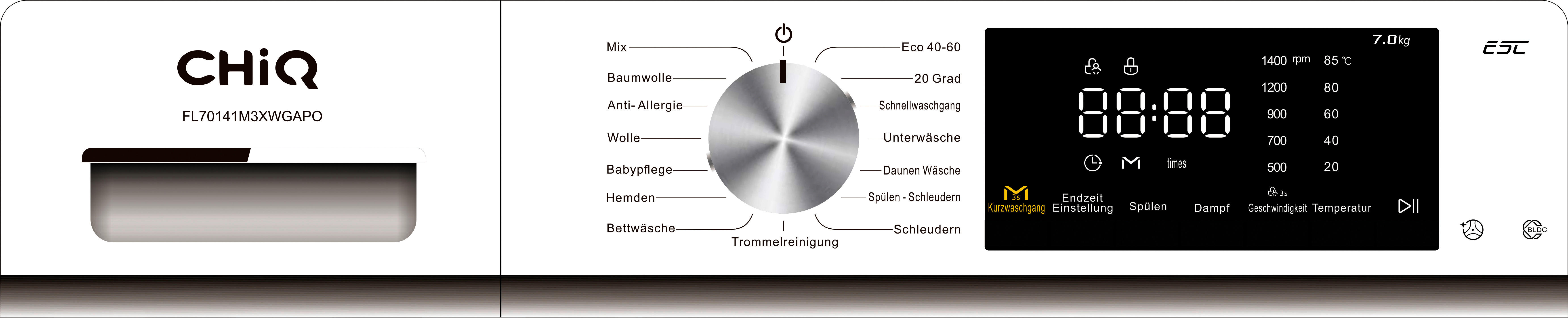 CHiQ Waschtrockner WD85WBALPO - Rabatt 5...