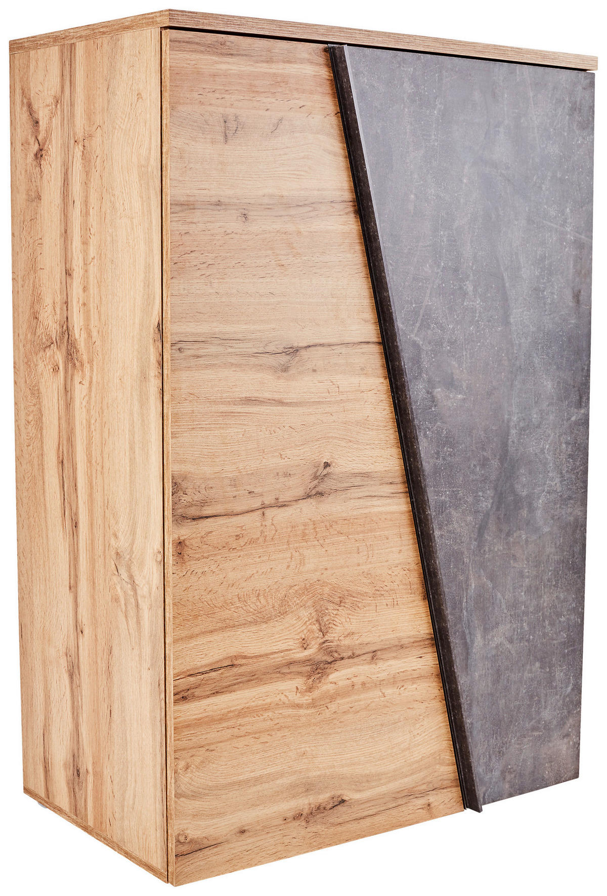 Kommode Venedig Eiche Wotan Nachbildung Beton dunkel Optik B/H/T: ca. 90x122x40 cm Venedig - Eiche (90,00/122,00/40,00cm)