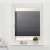 Spannplissee grau B/L: ca. 45x130 cm Plissee_Klemmfix - grau (45,00/130,00cm) - LICHTBLICK