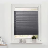 Spannplissee grau B/L: ca. 45x130 cm Plissee_Klemmfix - grau (45,00/130,00cm) - LICHTBLICK