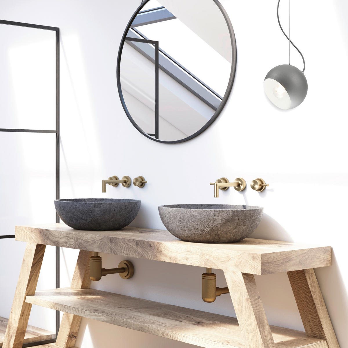 Lamkur Pendelleuchte INEZ 37509 silber Stahl H/L: ca. 85x17 cm E27 1 Brennstellen Inez - silber (17,00cm) - Lamkur