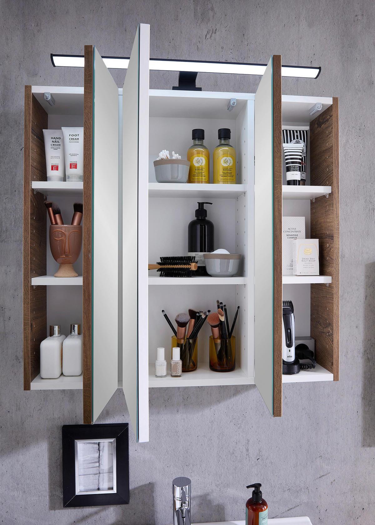 Lichtspiegel Quickset 374 Eiche Ribeck Nachbildung B/H/T: ca. 75x70x20 cm Quickset 374 - Eiche (75,00/70,00/20,00cm) - Pelipal