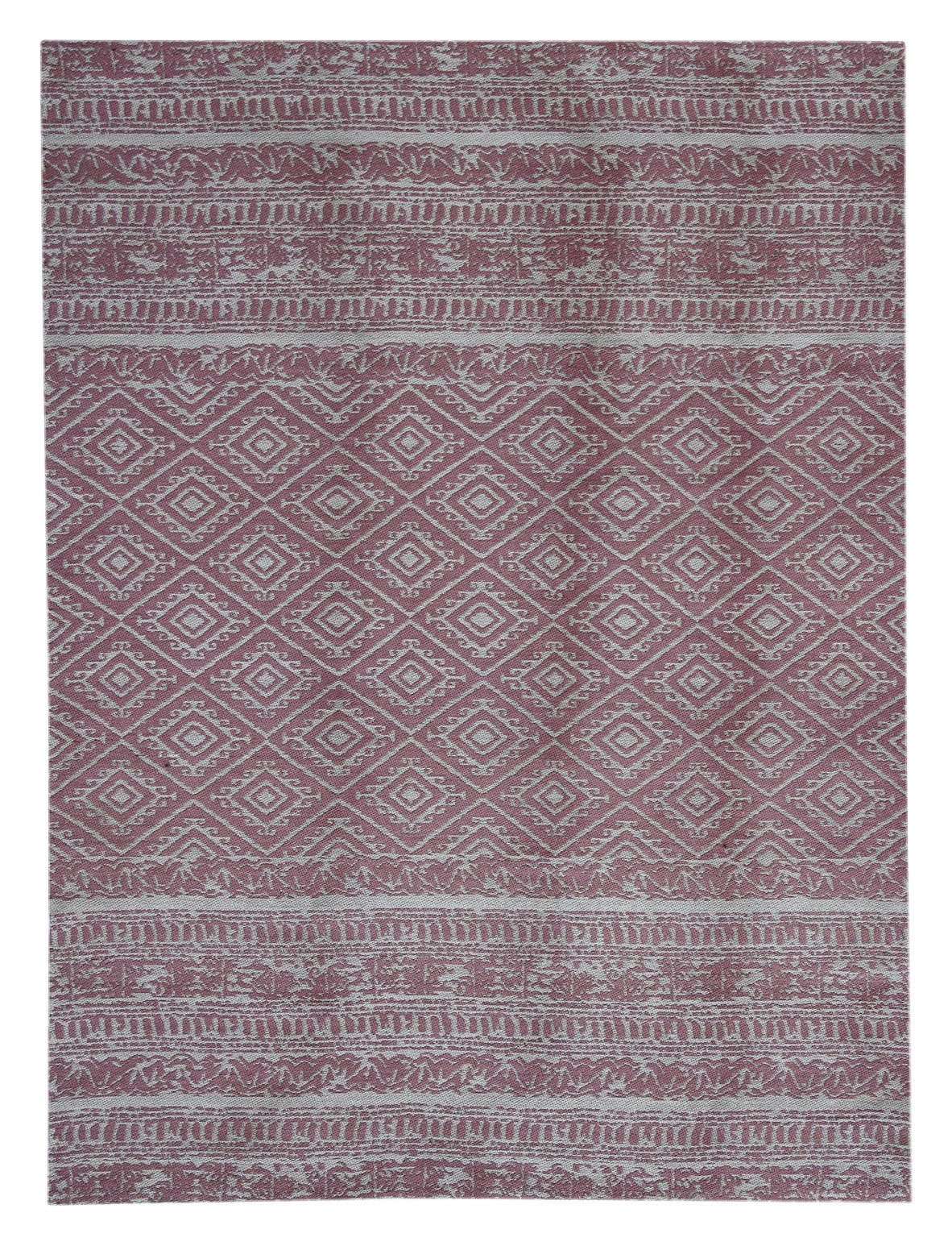 Kayoom Flachgewebeteppich Sunny 110 pink B/L: ca. 80x150 cm Sunny 110 - pink (80,00/150,00cm) - Kayoom