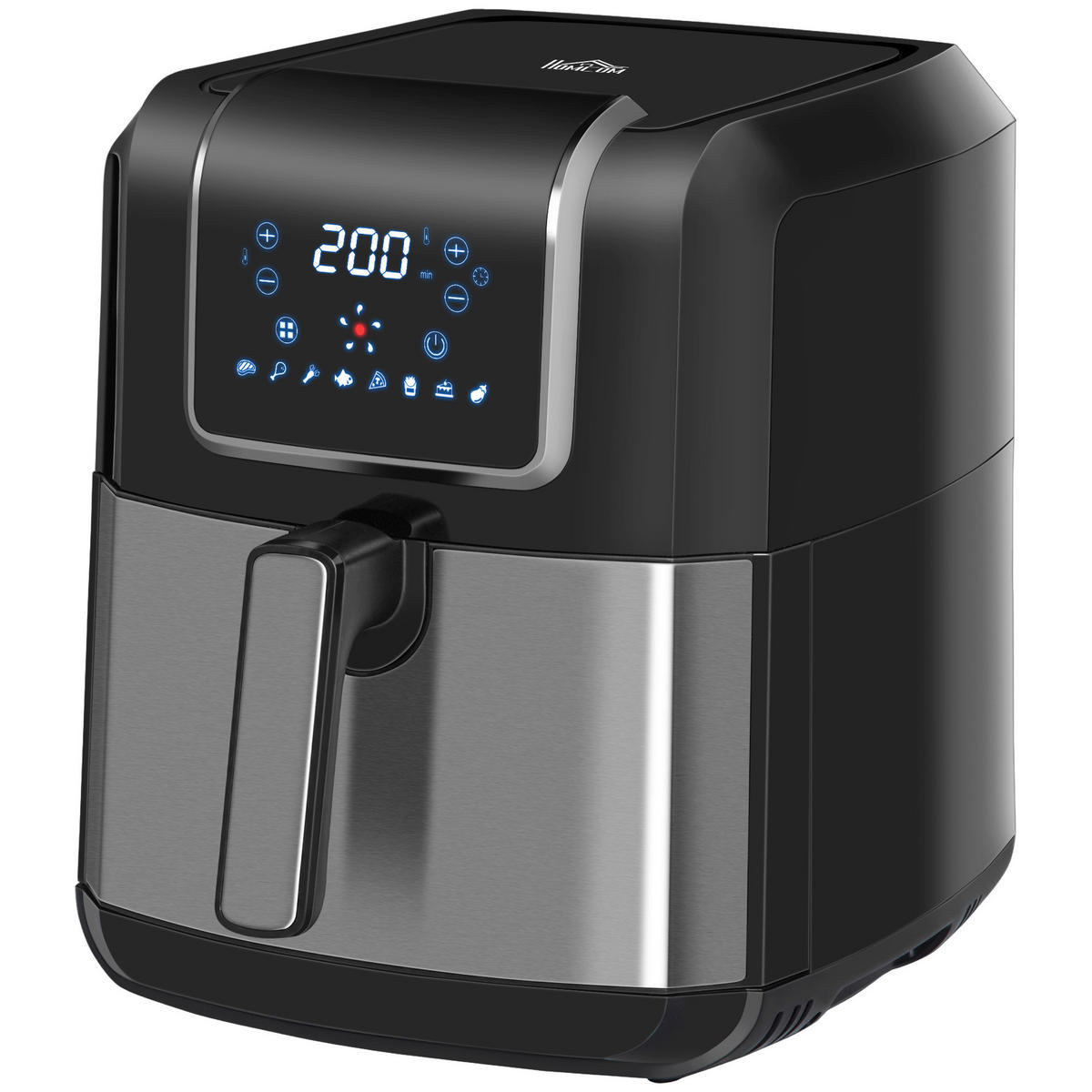 HOMCOM Küchengerät 800-120V90 schwarz Polypropylen B/H/L: ca. 29x36,5x33,8 cm ca. 6,5 l Heißluftfritteuse - schwarz (33,80/29,00/36,50cm) - HOMCOM