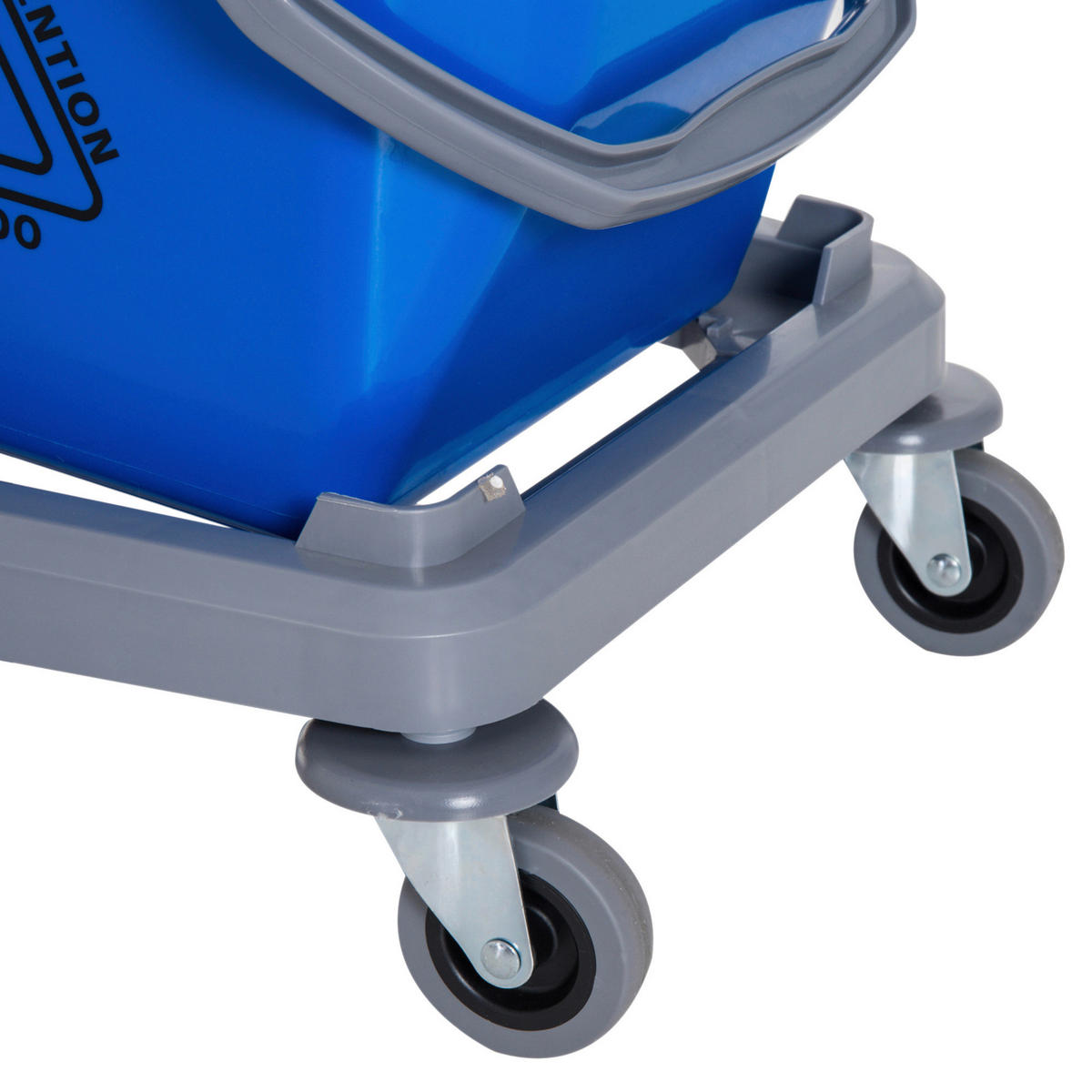 HOMCOM Wischwagen blau Metall B/H/T: ca. 45x92x45 cm Wischwagen - blau/rot (45,00/92,00/45,00cm) - HOMCOM