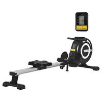 HOMCOM Rudergerät schwarz Stahl B/H/L: ca. 58x57x185 cm Rudergerät - schwarz/silber (185,00/58,00/57,00cm) - HOMCOM