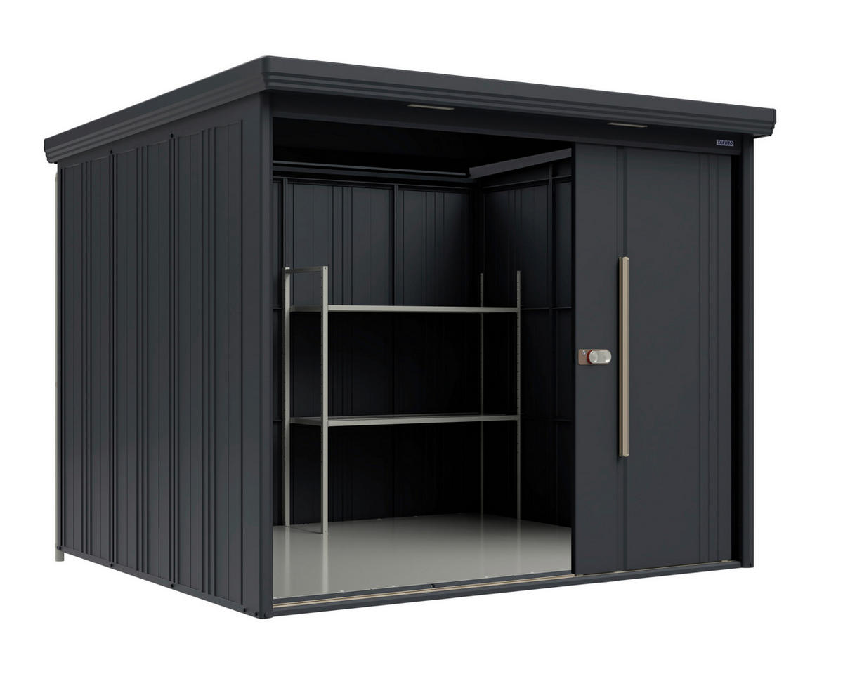 Takubo Gerätehaus Casa anthrazit B/H/L: ca. 253x211x229 cm Casa - anthrazit (229,00/253,00/211,00cm) - Takubo