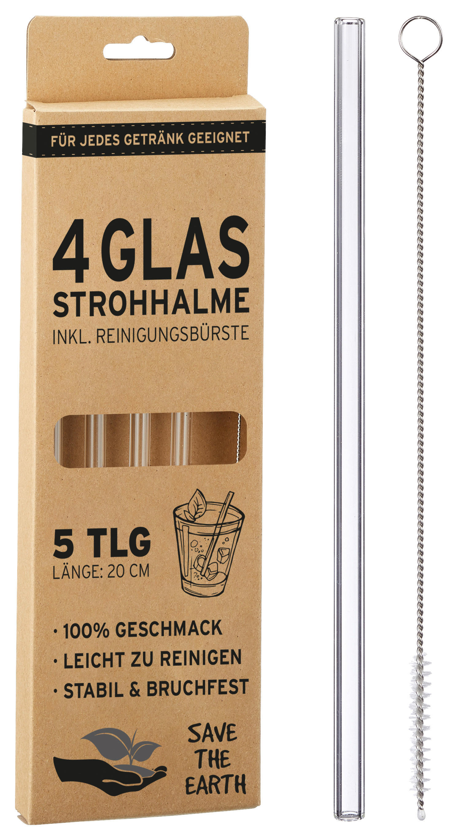 Glastrinkhalm