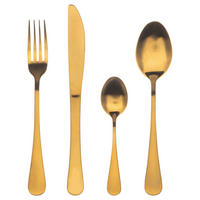 BERGNER Besteckset Munich gold matt gold Edelstahl 24 tlg. Munich gold matt - gold - BERGNER