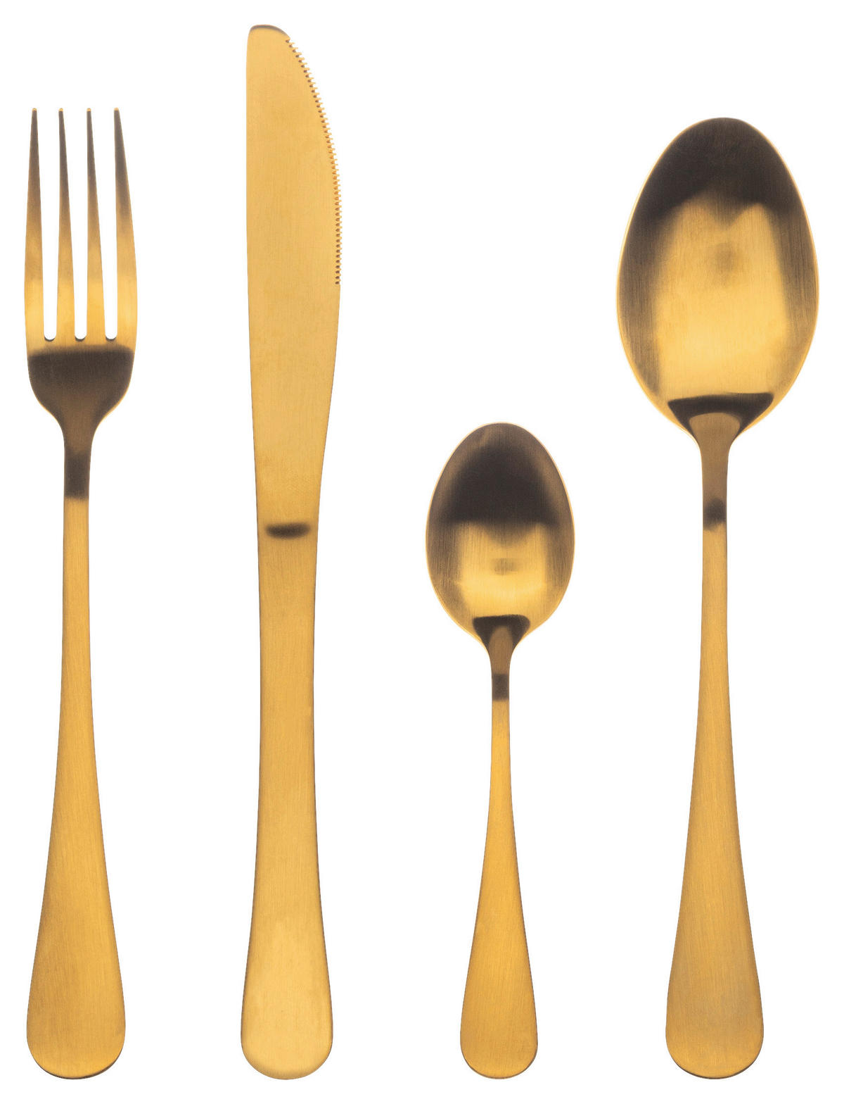 BERGNER Besteckset Munich gold matt gold Edelstahl 24 tlg. Munich gold matt - gold - BERGNER