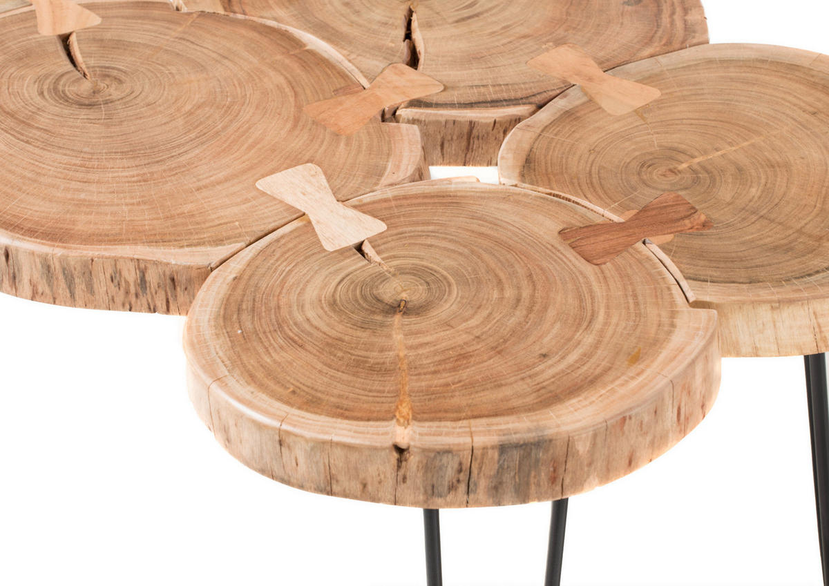 Couchtisch Cole natur Akazie B/H/T: ca. 100x45x65 cm Cole - natur (100,00/45,00/65,00cm)