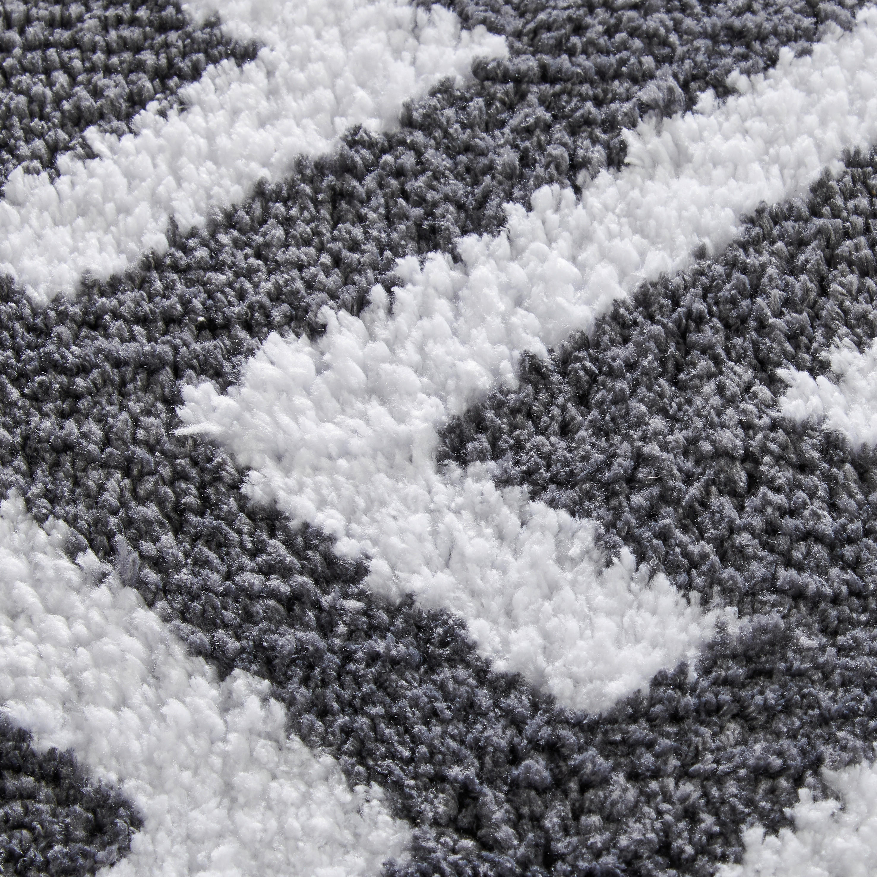 Badematte Badmatte Luxor Badmatte Luxor - weiß/anthrazit (50,00/80,00cm) - POCOline